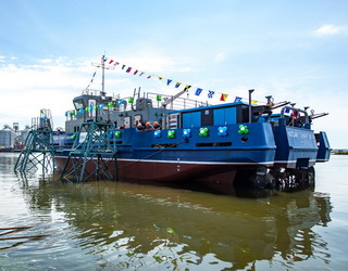 «НІБУЛОН» спустив на воду третій буксир проекту 121М «Нодарі Чантурія»